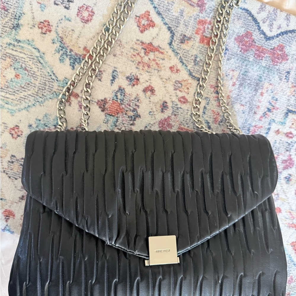 Nine West Black Quilted Shoulder Bag